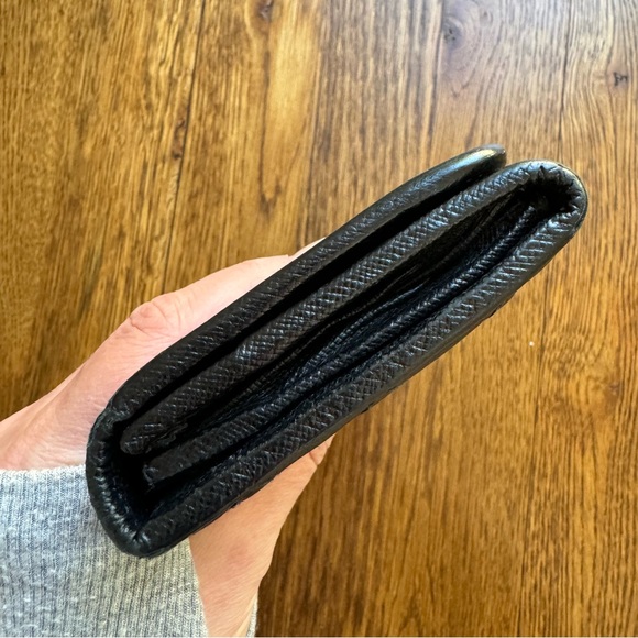 💙LAST DAY💙 Prada Saffiano Quilted Black Leather Long Wallet (w/ COA) - Picture 10 of 14